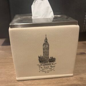 Vintage London The Grand Hotel Tissue Box